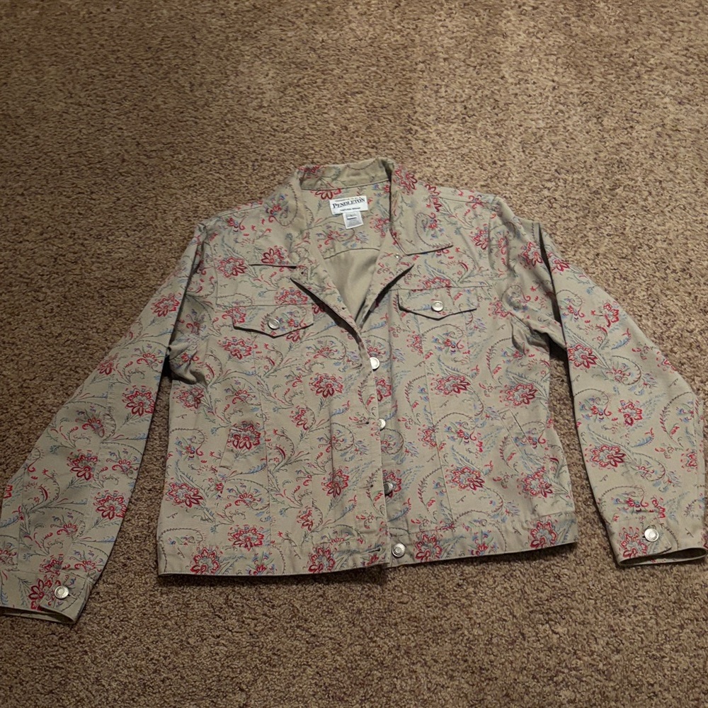 Pendleton Floral Beige Jacket